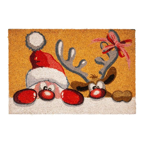 Zerbino di Natale Santa Claus and His Reindeer's Watch 60 cm