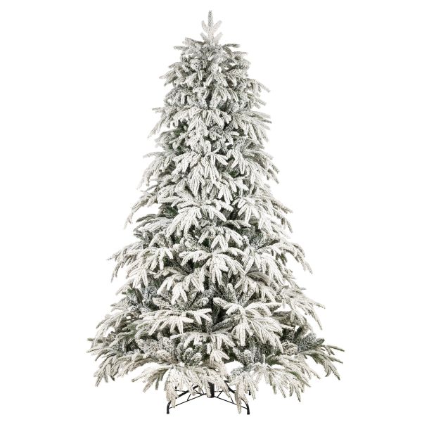 Albero di Natale innevato artificiale Courmayeur-210 cm