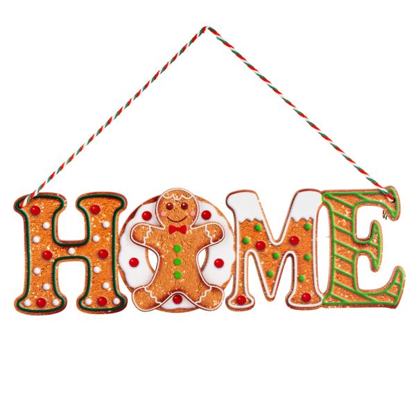 Fuoriporta Natalizio Sweet Gingerbread Signboard of House 23 cm