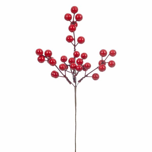 Ramo con bacche rosse Ciuffo di amore 28 cm