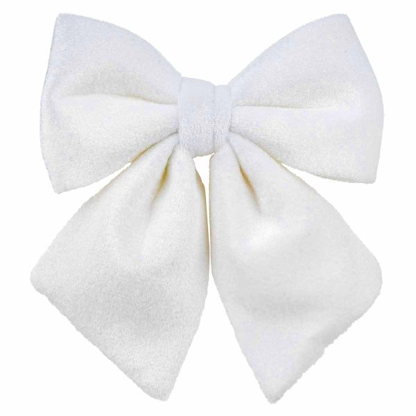 Addobbo Natalizio Pure Love White Bow 16 cm