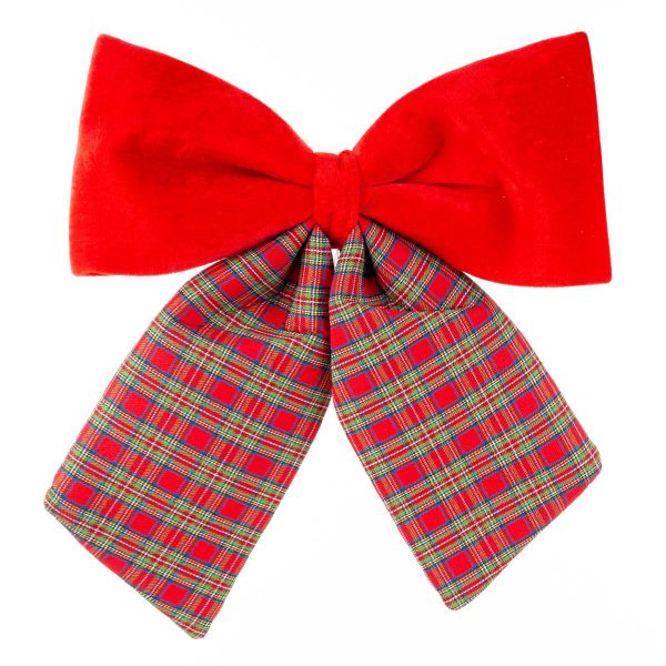 Fiocco puntale tartan Christmas Masterpiece 44 cm