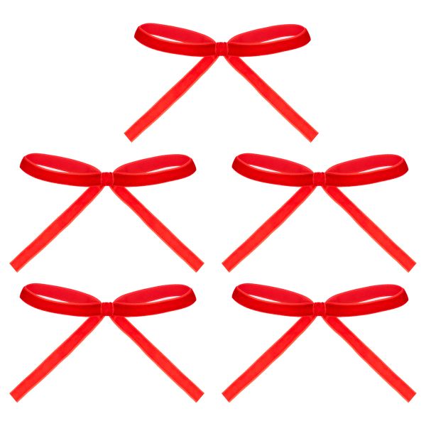 Set 5 Fiocchi Natalizi Note di Stoffa 12 cm