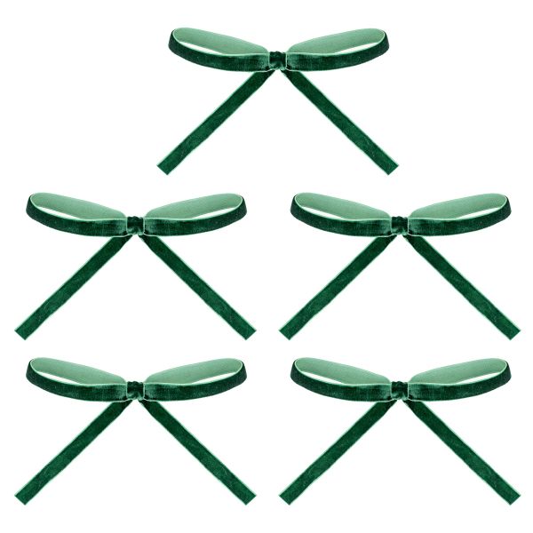 Set 5 Fiocchi Natalizi Green Swan Hope 12 cm