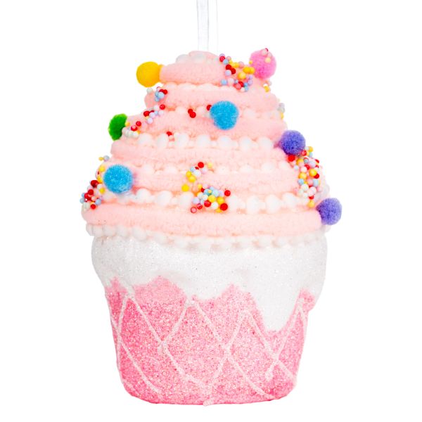 Addobbo Natalizio Sugar Doll Cupcake 13 cm