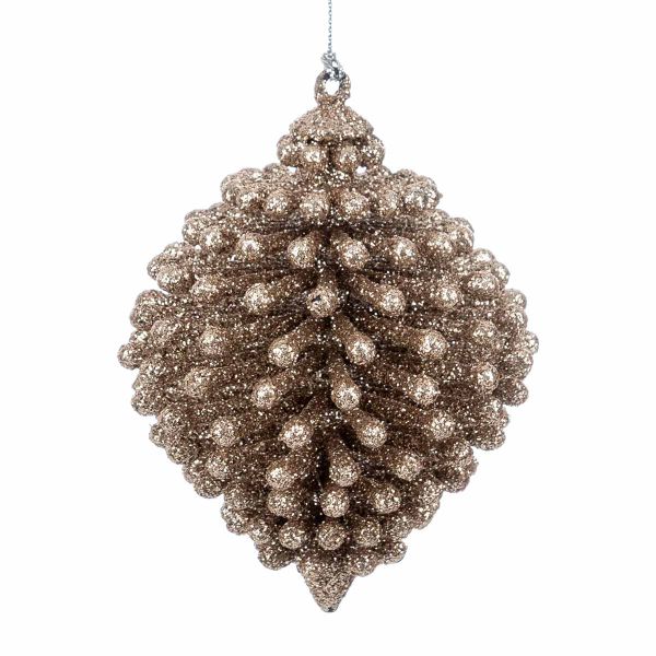 Addobbo Natalizio Golden Pine Cone 10 cm