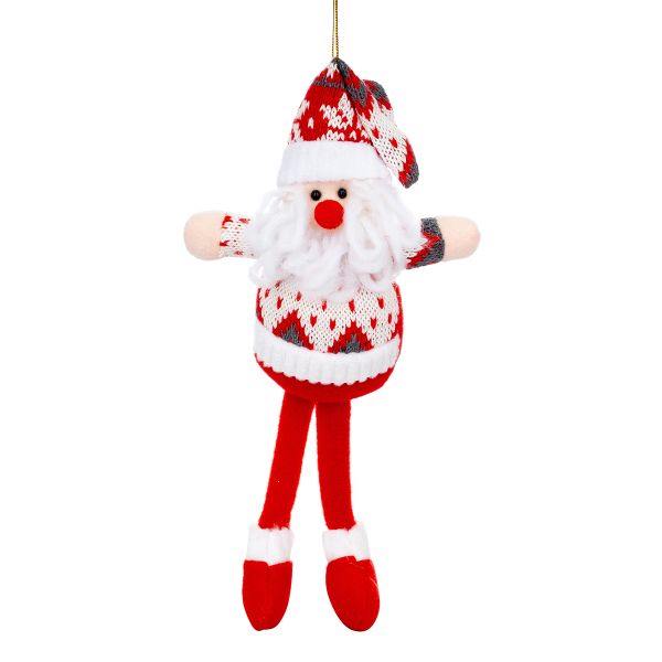 Addobbo Natalizio Santa Claus Snow Beard 28 cm