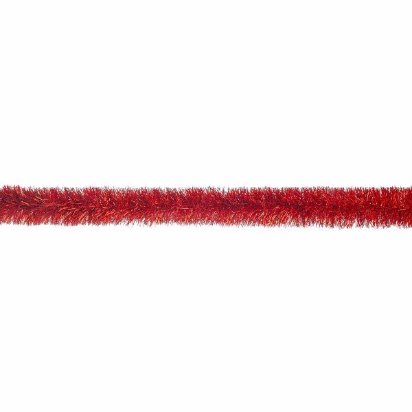 Festone di Natale in rosso brillante Eixample 200 cm