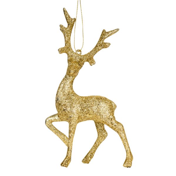 Addobbo Natalizio Magnificent Golden Reindeer 17 cm