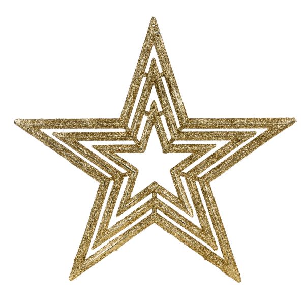 Fuoriporta Natalizio Golden Star of Shiny Destiny 30 cm