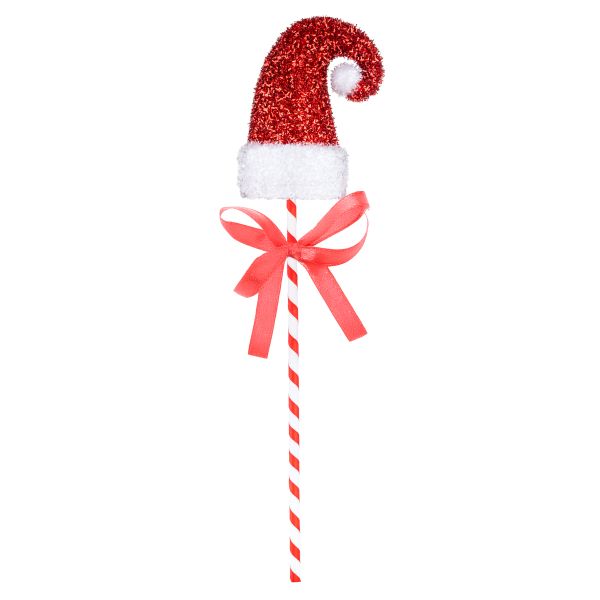 Addobbo Natalizio Santa Red Shiny Hat 45 cm