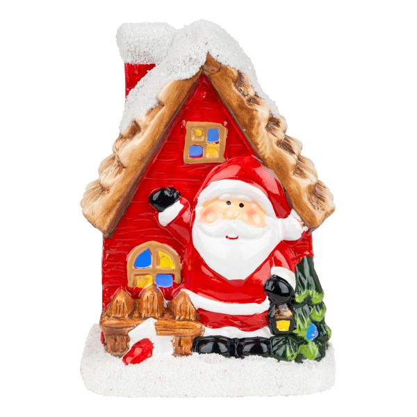 Casetta di Babbo Natale 18 cm