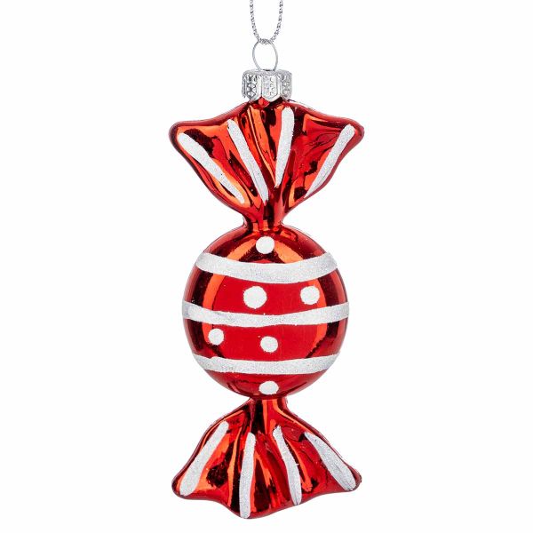 Addobbo Natalizio Red Snowflake Chocolate 10 cm