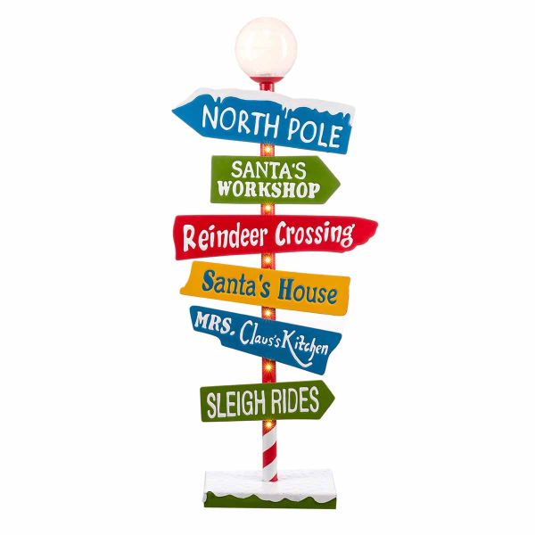 Cartello Christams Road Signs 105 cm