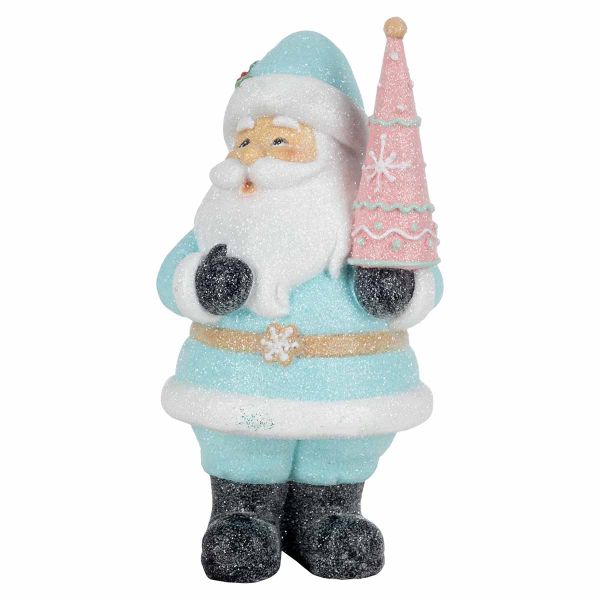 Babbo Natale gelato d'inverno 18 cm