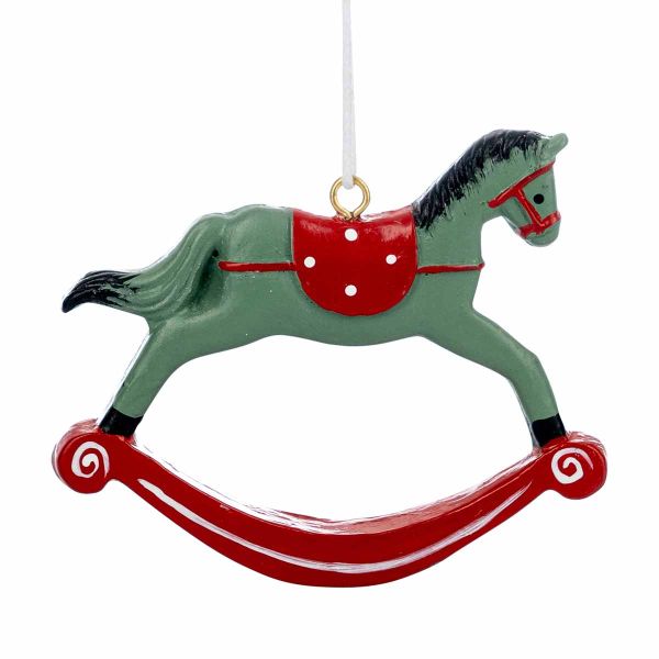 Addobbo Natalizio Green Hope Horse 7 cm