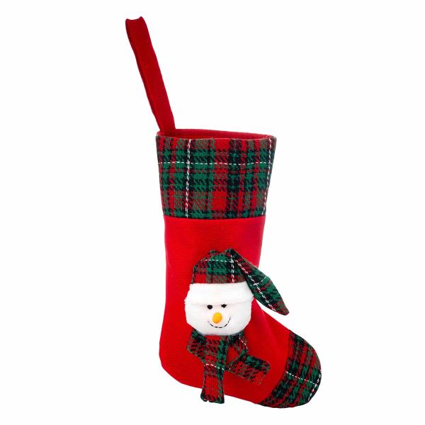 Calza di Natale rossa Scintilla di Natale 25 cm