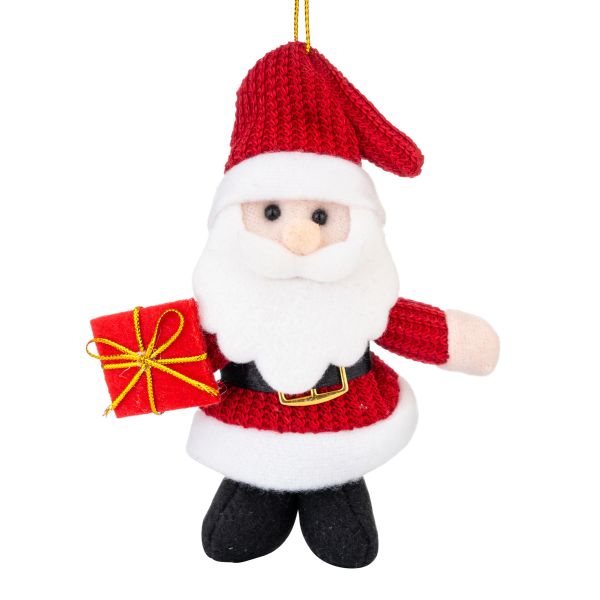 Addobbo Natalizio Babbo Natale Dono della Presenza 16 cm