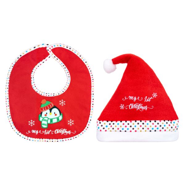 Set Bavetta con cappellino Dolce Pinguino