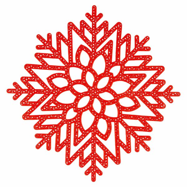 Tovaglietta natalizia rossa Snowflake