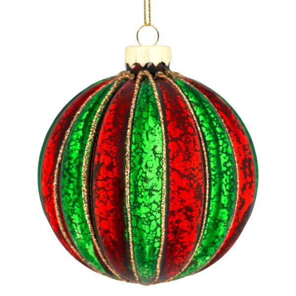 Pallina di Natale in vetro Giardino delle Fate 8 cm