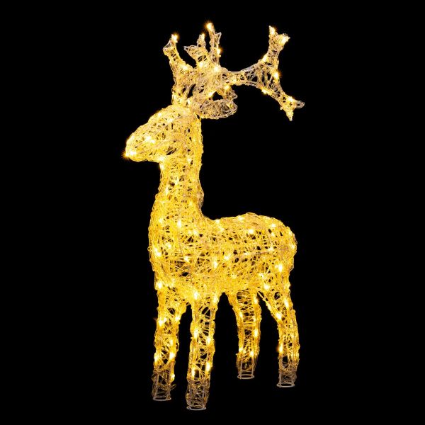 Renna Luminosa Sidus Aureum 140 Led - 82 cm