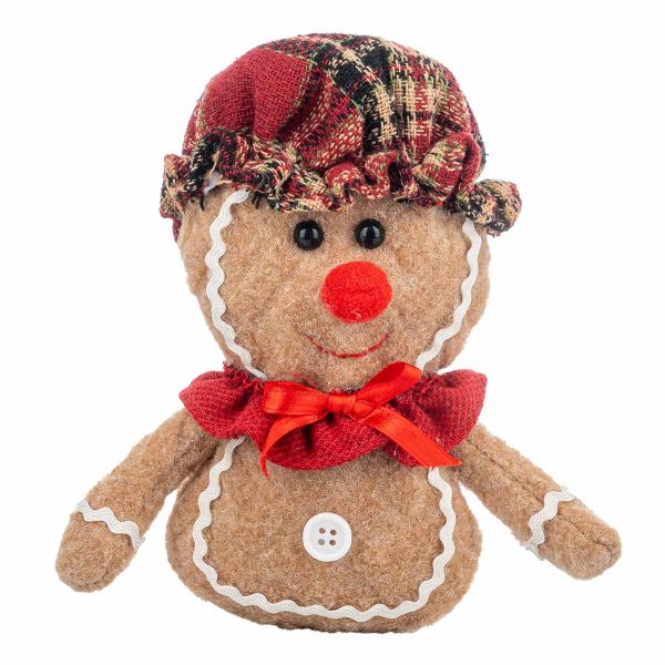 Addobbo Natalizio Gingerbread Christmas Puppet 17 cm