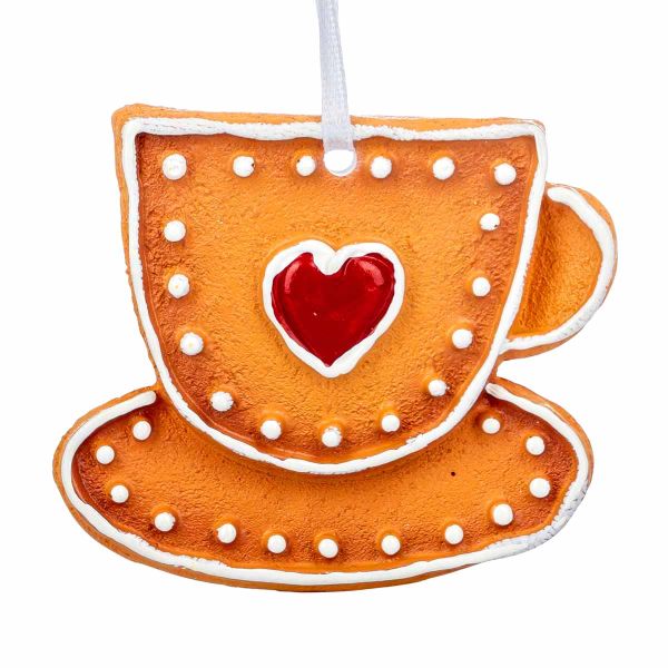 Addobbo Natalizio Gingerbread Christmas Heart Cup 6 cm