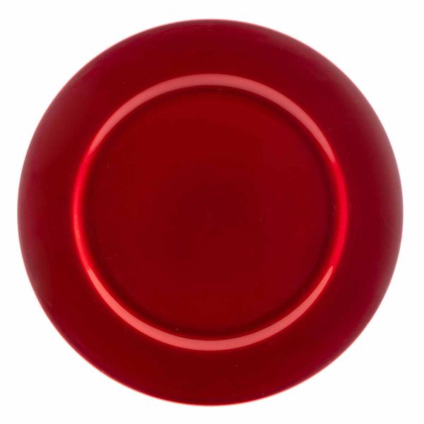 Sottopiatto rosso Il Ballo della Rosa Scarlatta 33 cm