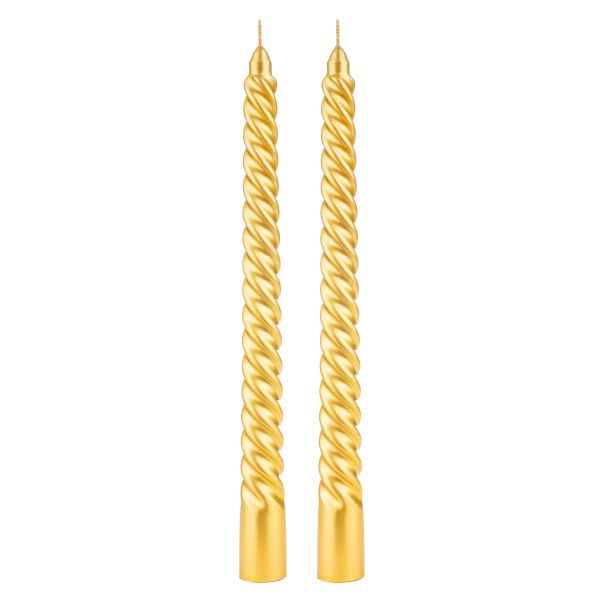 Set 2 Candele Natalizie Intreccio Etereo 25 cm