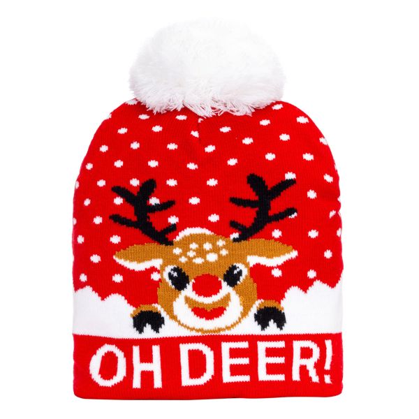 Cappello invernale natalizio Oh Deer