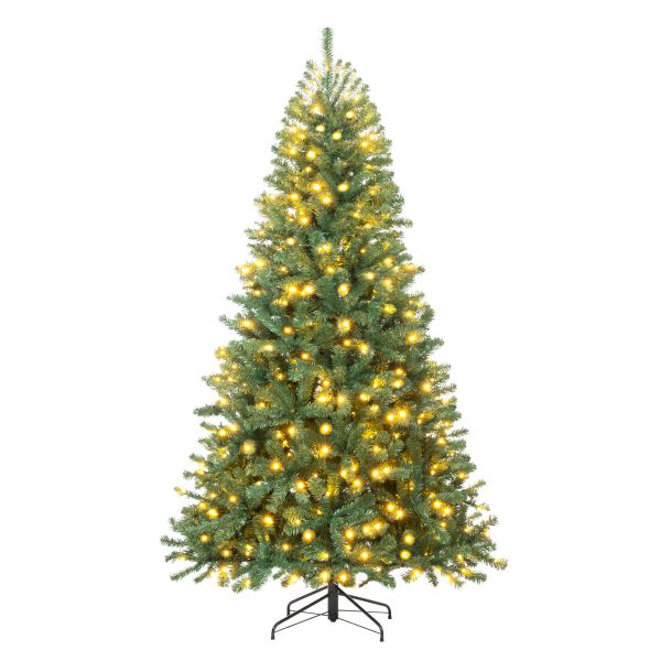 Albero di Natale  artificiale verde con luci incorporate Antander -210 cm