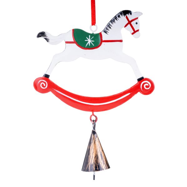 Addobbo Natalizio Cavallo a Dondolo Asher 14 cm
