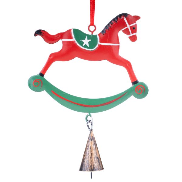 Addobbo Natalizio Cavallo a Dondolo Aiden 14 cm