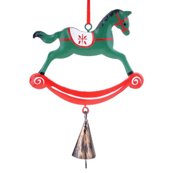 Addobbo Natalizio Cavallo a Dondolo Alvar 14 cm