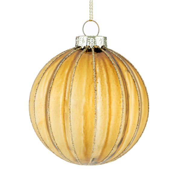 Pallina di Natale in vetro Sea of Venus Waves 8 cm