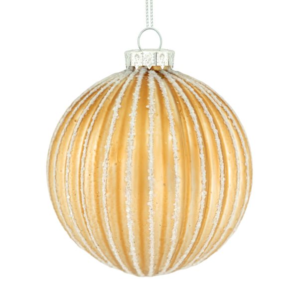 Pallina di Natale in vetro Golden Star Touch 8 cm