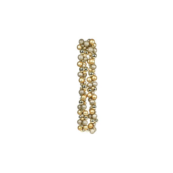 Festone di Natale di Palline Oro Risveglio della Stella 180 cm