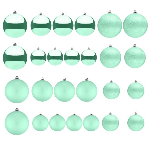 Set 26 Palline di Natale tiffany Sorgente Incantata