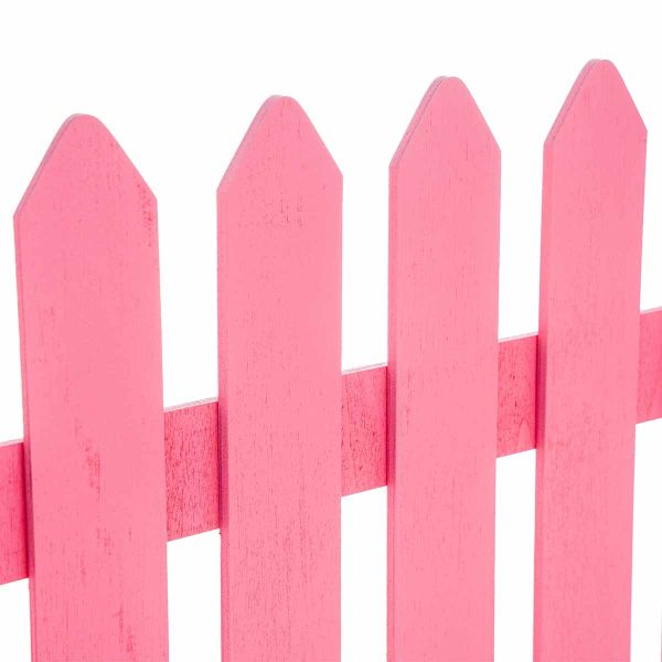 Steccato in legno rosa Roseau 80 cm
