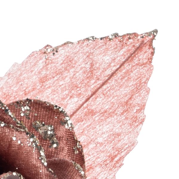 Rosa in rosa antico con gambo Nouveau Enfant 12 cm