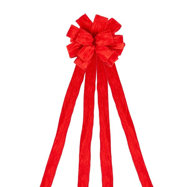 Fiocco puntale rosso Stoccolma 250 cm