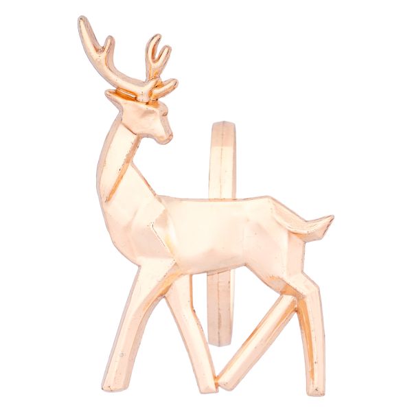 Set 4 Portatovaglioli Natalizi Renne Portatrici di Gaudio 4 cm