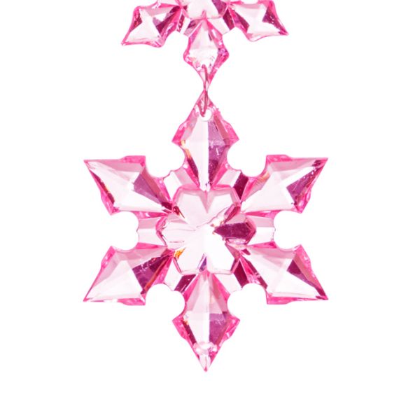 Addobbo Natalizio Three Pink Feelings' Crystals 14 cm