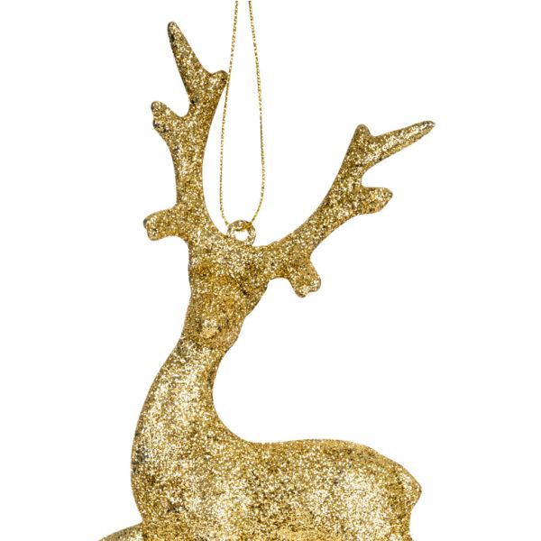 Addobbo Natalizio Magnificent Golden Reindeer 17 cm