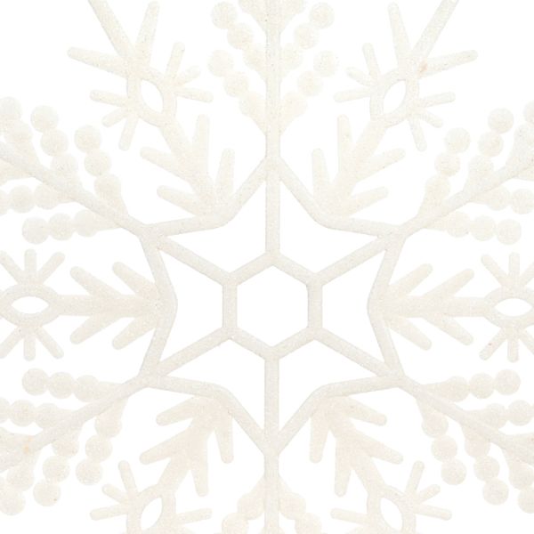 Fuoriporta Natalizio White Crystals Star 30 cm