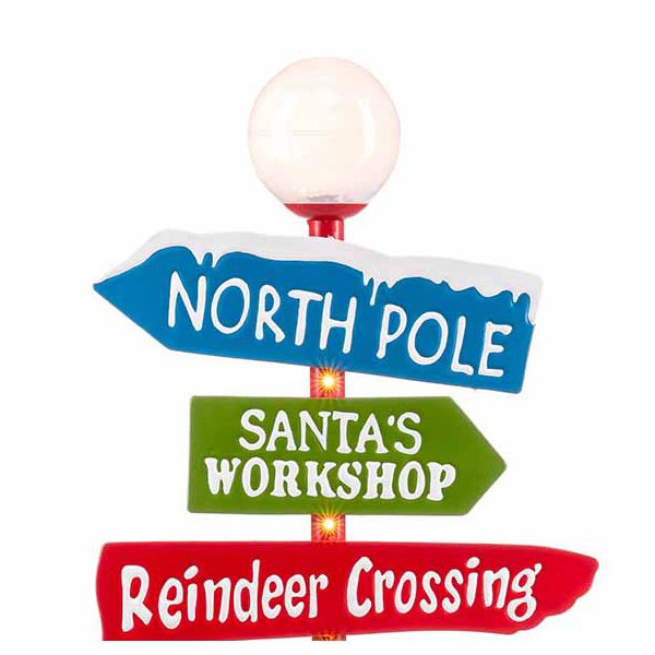 Cartello Christams Road Signs 105 cm