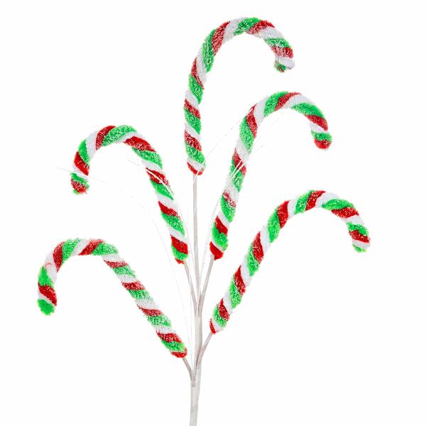 Addobbo Natalizio Bastoncino di Zucchero Christmas Mistletoe