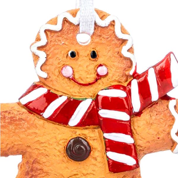 Addobbo Natalizio Gingerbread Magic Scarf Man 7 cm