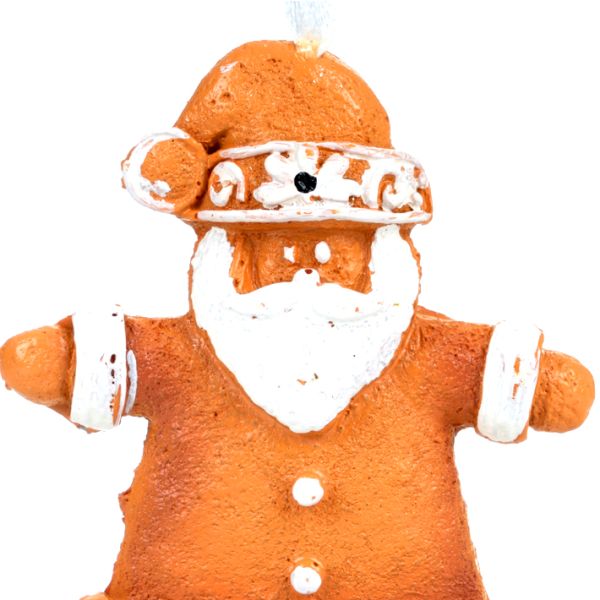 Addobbo Natalizio Gingerbread Father Christmas 8 cm